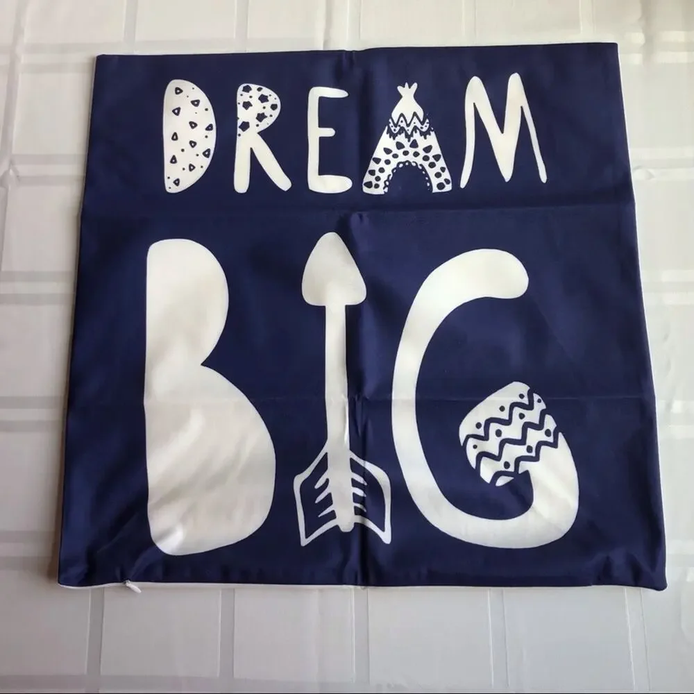New “Dream big” pillow case baby or kid’s room